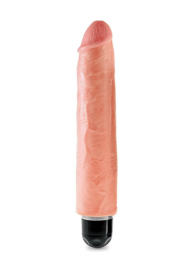 King Cock 10In Vibrating Stiffy Flesh