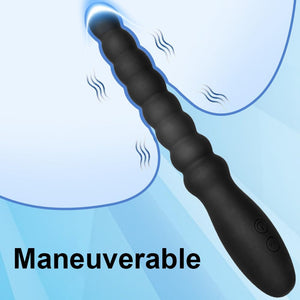 Vibrating Anal Beads Butt Plug Adult Sex Toys for Men Women Couples, Rechargeable Anal Plug Bullet Vibrator Waterproof G-spot St