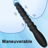 Vibrating Anal Beads Butt Plug Adult Sex Toys for Men Women Couples, Rechargeable Anal Plug Bullet Vibrator Waterproof G-spot St