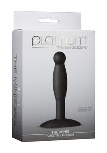 Doc Johnson Platinum Premium Silicone  The Minis  Smooth  Medium  40 In Long And 08 In Wide  Butt Plug  Petite Anal To