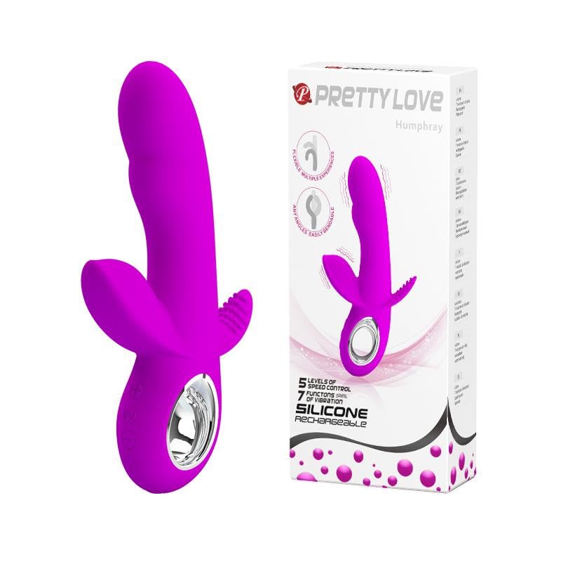 Pretty Love Humphrey Bendable Front & Back Rabbit - Fuchsia