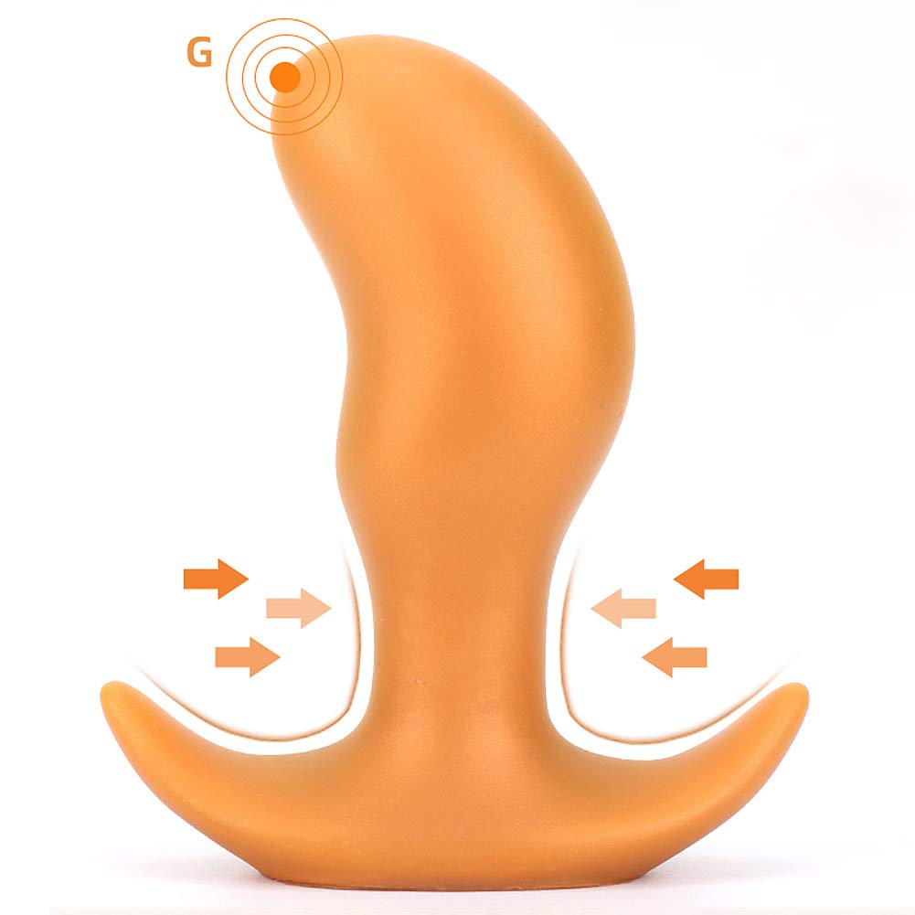Super Soft Anal Plug, Sex Factory Flexible Liquid Silicone Butt Plug Prostate Massage G-Spot Dildo Anal Trainer Kit For Beginner Advanced Players (Xl)