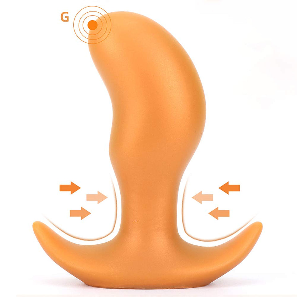 Super Soft Anal Plug, Sex Factory Flexible Liquid Silicone Butt Plug Prostate Massage G-Spot Dildo Anal Trainer Kit For Beginner Advanced Players (Xl)