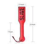 VENESUN SLAVE Spanking Paddle for BDSM Play, 12.8inch Faux Leather Paddle for Adults Sex Toys, Red