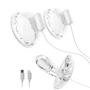 Nipple Clamps with Clitoral G Spot Dildo Vibrator 2 in 1 Nipple Clips for Women Sex Pleasure Dual Stimulation for Nipples and G-