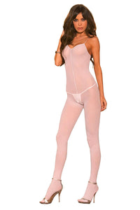 Elegant Moments Opaque Bodystocking - Q/S - White