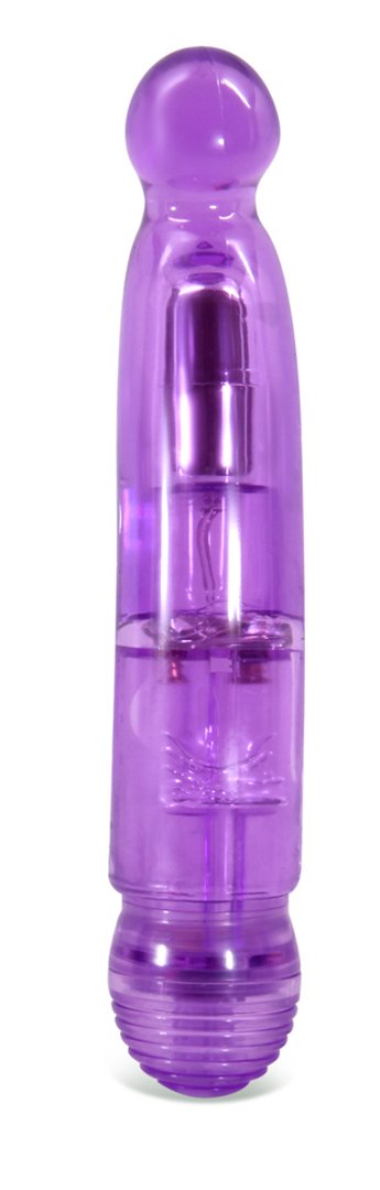 Multi Speed Soft Curved Bulbous Tip Vibrator - G Spot Stimulator - Waterproof - Sex Toy For Women - Sex Toy For Adults (Purple)