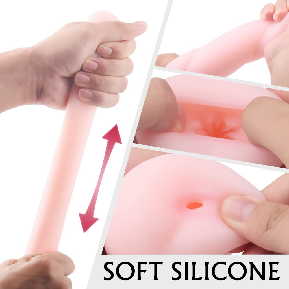 ?Anal Model? Super Stretch Male Masturbation Egg, Realistic Pocket-Sized Pussy Stimulator with Strong Suction, Adult Sex Toy for