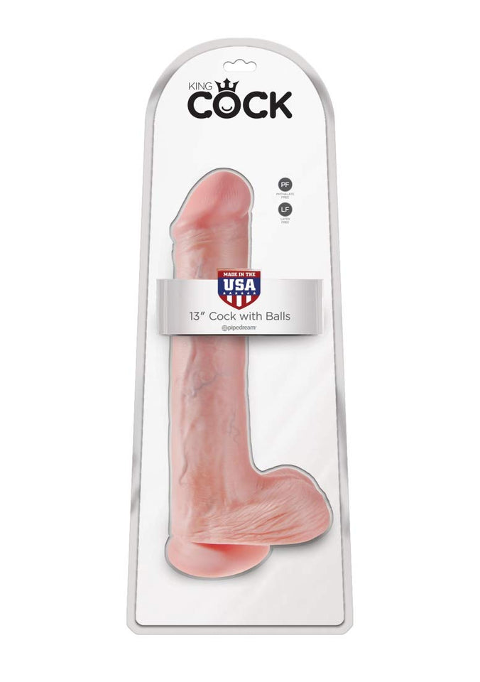Pipedream Products King Cock With Balls, 13 Inch, Flesh