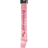 Bachelorette Party Favors Bridesmaid Flashing Sash Kisses Pink