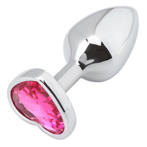 Akstore Small Fetish Anal Plug Butt Heart Personal Sex Massager(Rose)