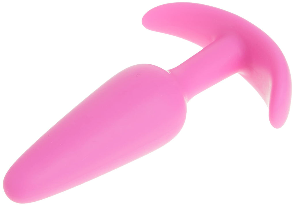 Doc Johnson Mood - Naughty 1 - Silicone Anal Plug - Medium - 3.9 In. Long And 1 In. Wide - Tapered Base For Comfort Between The Cheeks - Medium - Pink
