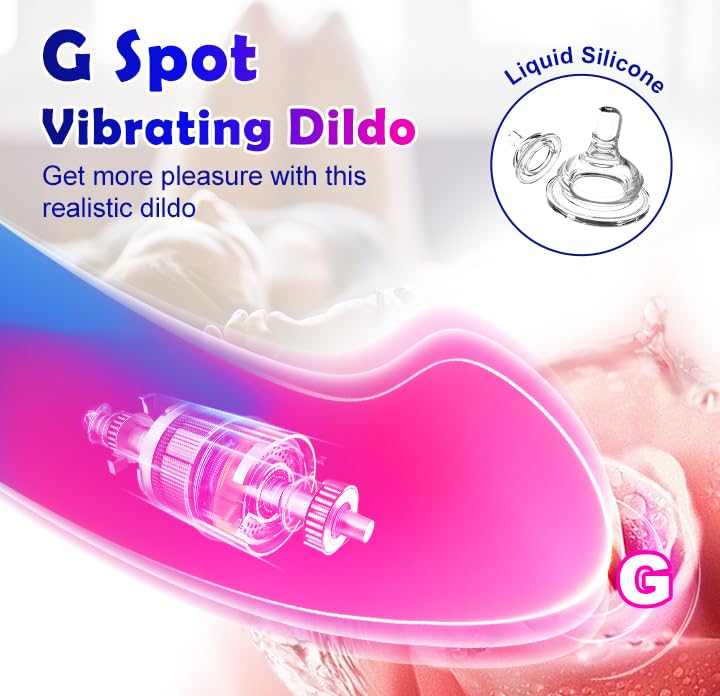 G Spot Silicone Dildo Sex Toy Vibrator, 7'' Realistic Liquid Soft Dildos Feels Like Skin Ultra Lifelike Anal Toys Couple Stimula