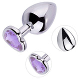 Anal Plugs Set Metal 3 PCS Butt Plug Anal Trainer Kit Women Men Sex Toys Heart Shaped Jewelry Valentine 's/Birthday Gift for Beg