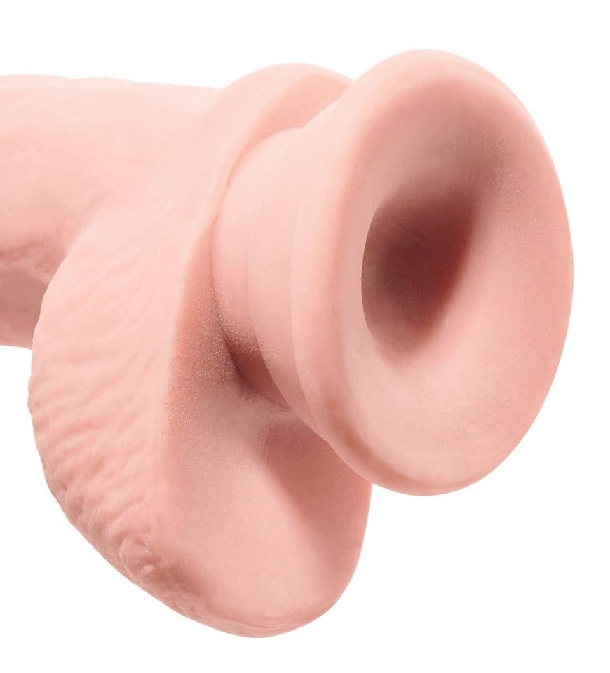 King Cock Plus Triple Density 10 Inch Cock With Balls - Flesh
