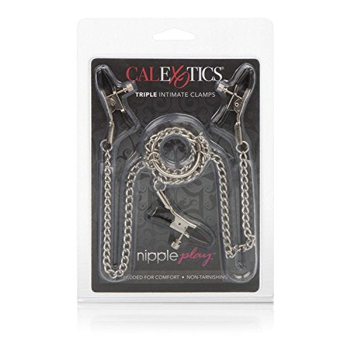 Calexotics Nipple Play Triple Intimate Clamps, Silver