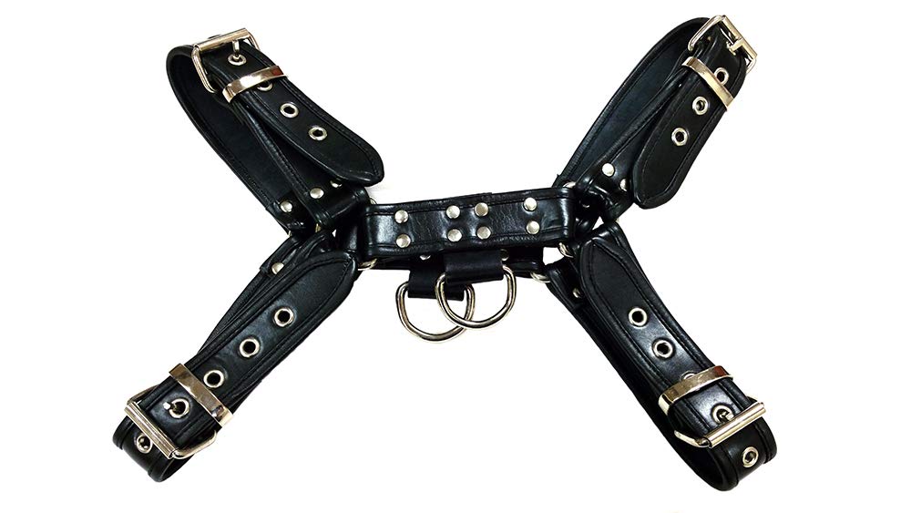 Rouge Garments O.T Harness with 2-D Rings, X-Large, Black
