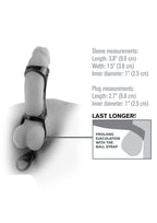 Pipedream Fantasy X-Tensions Extreme Enhancer With Anal Plug, Black