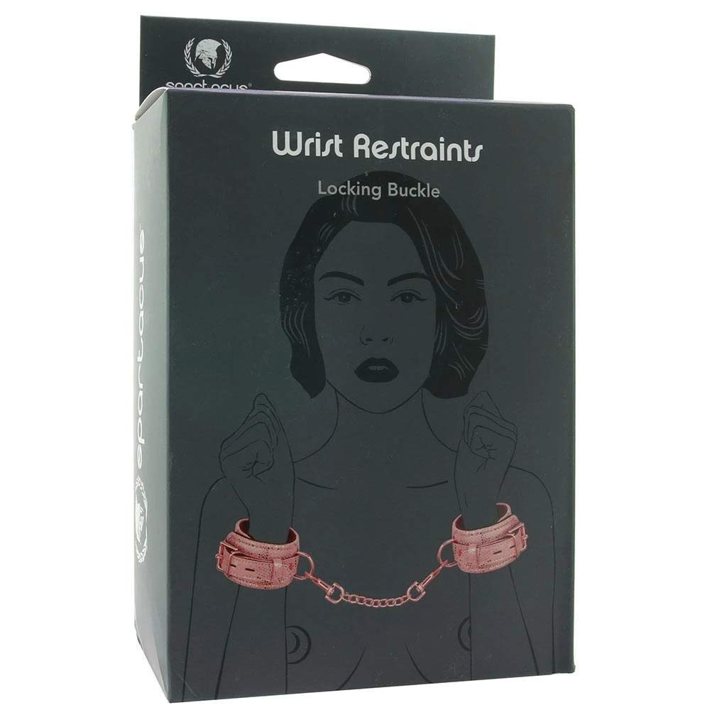Wrist Restraints Micro Pink/w Leather