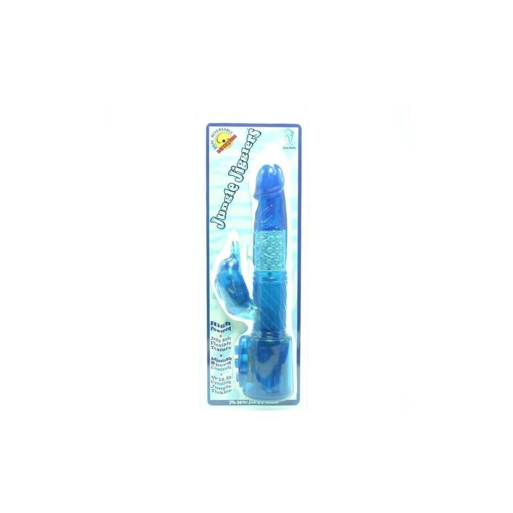Golden Triangle Jungle Jigglers Dolphin Blu Vibrator
