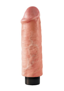 King Cock 6In Vibrating Cock Flesh