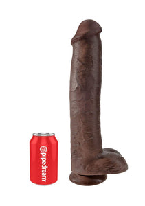 Pipedream Products King Cock 15 Inch Cock With Balls, Brown