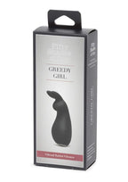 Fifty Shades Of Grey Greedy Girl Black Clitoral Rabbit Vibrator - Rechargeable, Waterproof - Petite Size
