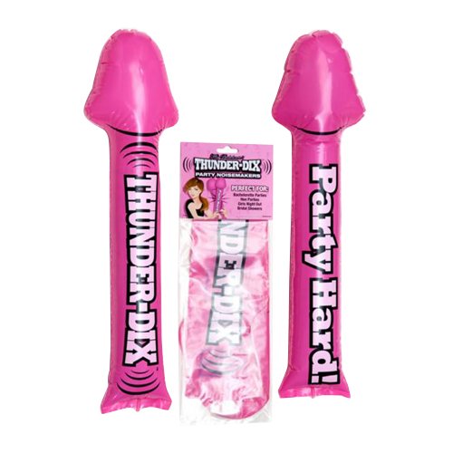 Little Genie Productions Thunder Dix Party Noisemakers, 20 Inch, Pink