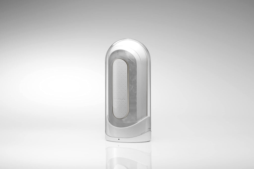 Tenga Flip 0 Electronic Massage Cup For Men Masturbation, Reusable Stimulating Pleasure Device, Male Toy Masturbator, White