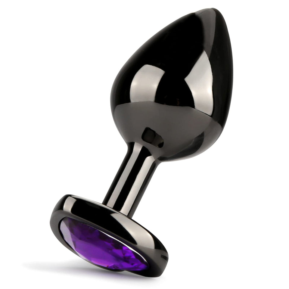 HISIONLEE Anal Plug 3PCS Sex Toys Anal Training Set Metal Butt Plug Adult Trainer Kit Toy with Crystal Diamond S&M Adult Gay Ana