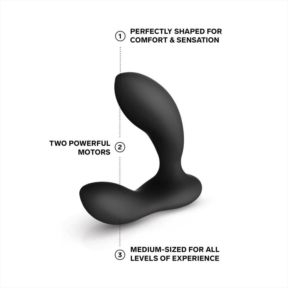 Lelo Bruno Prostate Massager Male, Vibrating Butt Plug, Anal Sex Toy, Male Vibrator, Anal Massager, Anal Vibrator With Dual Moto