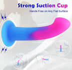 G Spot Silicone Dildo Sex Toy Vibrator, 7'' Realistic Liquid Soft Dildos Feels Like Skin Ultra Lifelike Anal Toys Couple Stimula