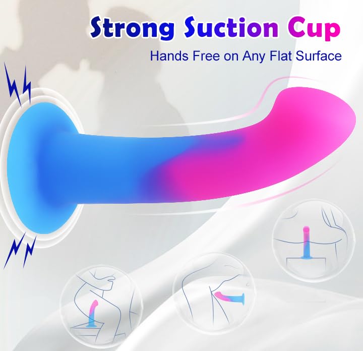 G Spot Silicone Dildo Sex Toy Vibrator, 7'' Realistic Liquid Soft Dildos Feels Like Skin Ultra Lifelike Anal Toys Couple Stimula