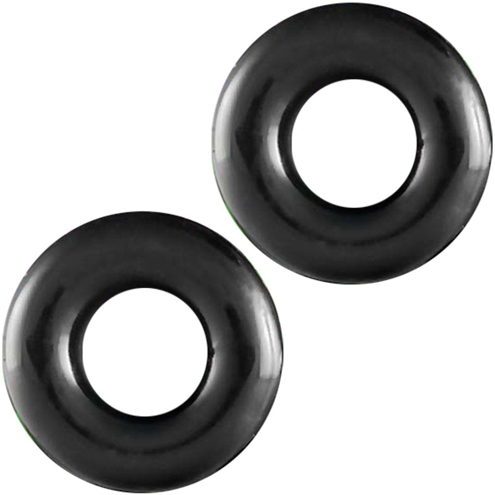 Ignite Thick Power Stretch Donuts Rings, Black