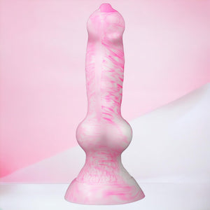10.62 '' Monster Huge Dildo, 3.3 '' Diameter Silicone Dog Knot Thick Dildos,Fantasy Canine Wolf Dildo Big Knotted Anal Plug with