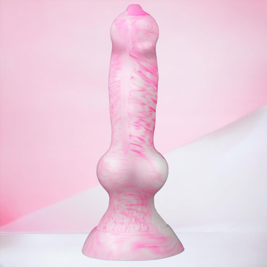 10.62 '' Monster Huge Dildo, 3.3 '' Diameter Silicone Dog Knot Thick Dildos,Fantasy Canine Wolf Dildo Big Knotted Anal Plug with