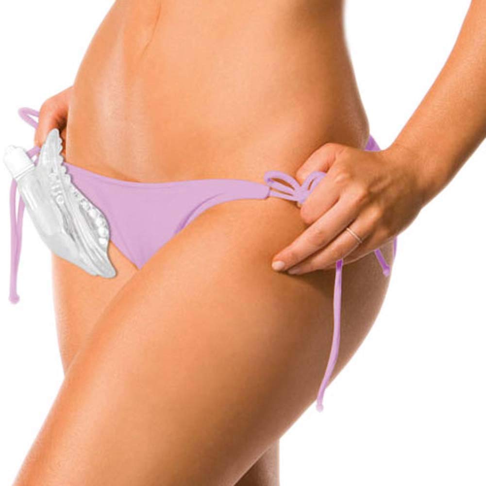 Sinclair Institute Select Invisi-Vibe Vibrating Panty Vibe, Clear And White Bullet