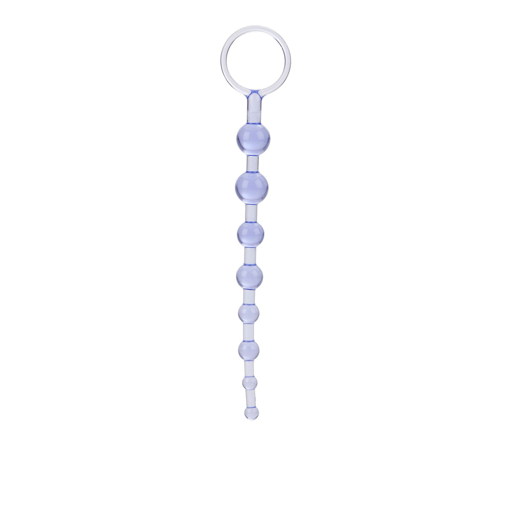 Calexotics First Time Love Beads, Butt Plug With Retrieval Ring And Graduated Anal Beads - Purple Se-0004-32-2