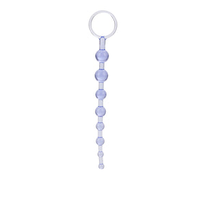 Calexotics First Time Love Beads, Butt Plug With Retrieval Ring And Graduated Anal Beads - Purple Se-0004-32-2