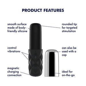 Satisfyer Mini Sparkling Darling Black/Chrome (Net)