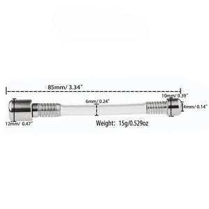 Flat Chastity Lock Accessories Stainless Steel Catheter Urethral Sound Sex Toys Long Silicone Hose Transparent Catheter Horse Ey