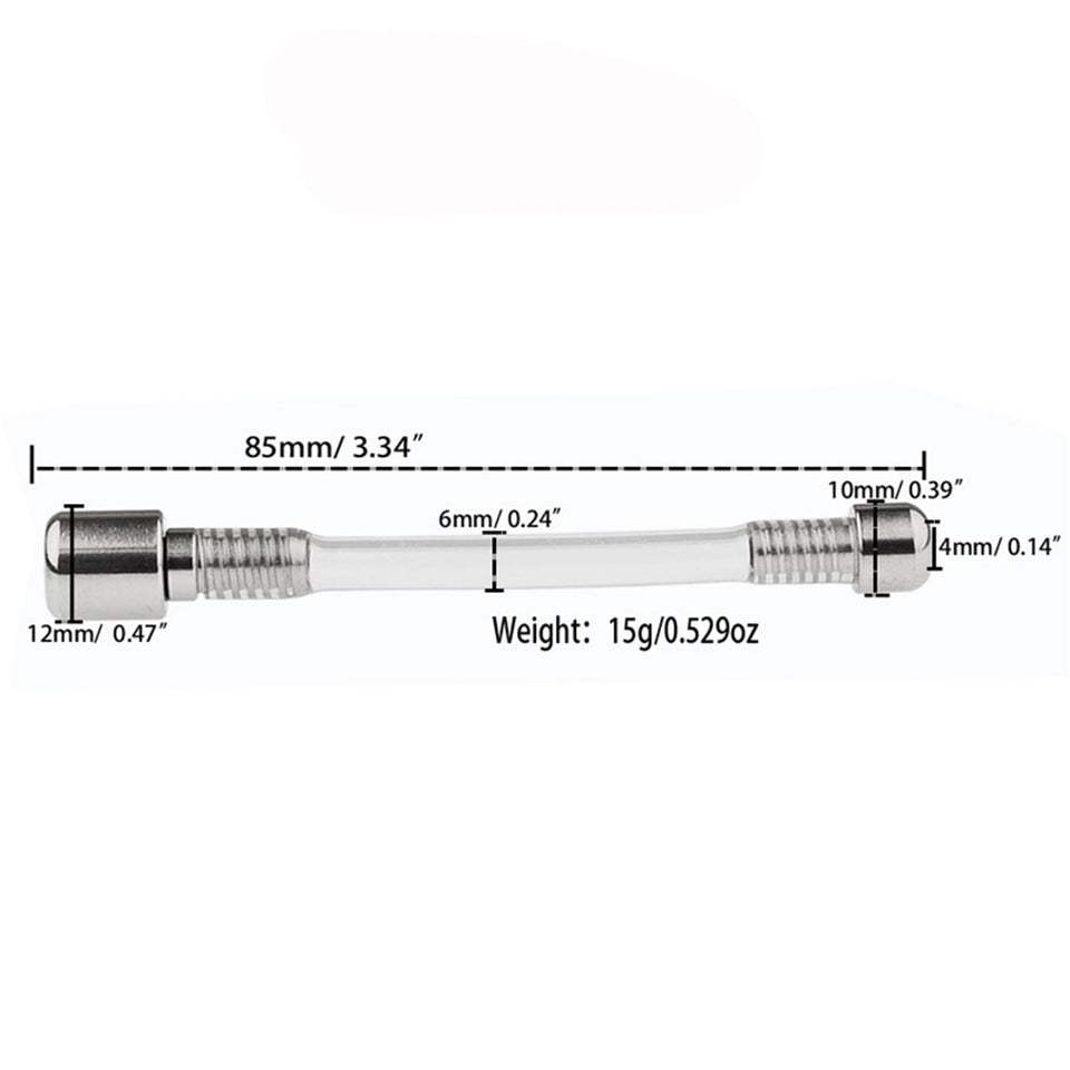 Flat Chastity Lock Accessories Stainless Steel Catheter Urethral Sound Sex Toys Long Silicone Hose Transparent Catheter Horse Ey