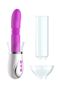 (D) Pumped Thruster 4 In 1 Cou Rechargeable Pump Kit Purple