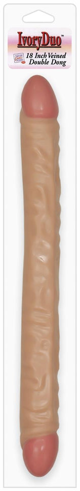 Ivory Duo 18In Veined Double Dong