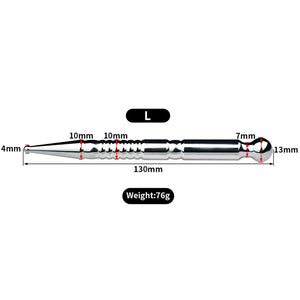 Urethral Sounds Dilator for Adult Training Smooth Double Head Penis Plug Sex Toys for 4 Different Size Metal Catheters Dilators