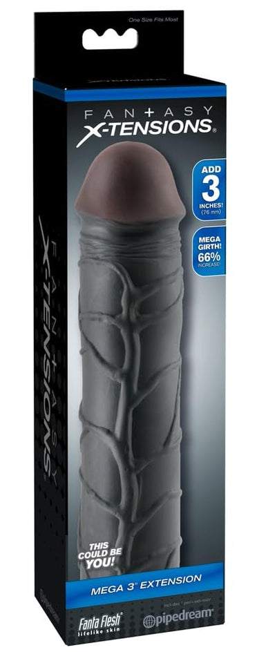 Fantasy X-Tension Mega 3-Inch Extension - Black