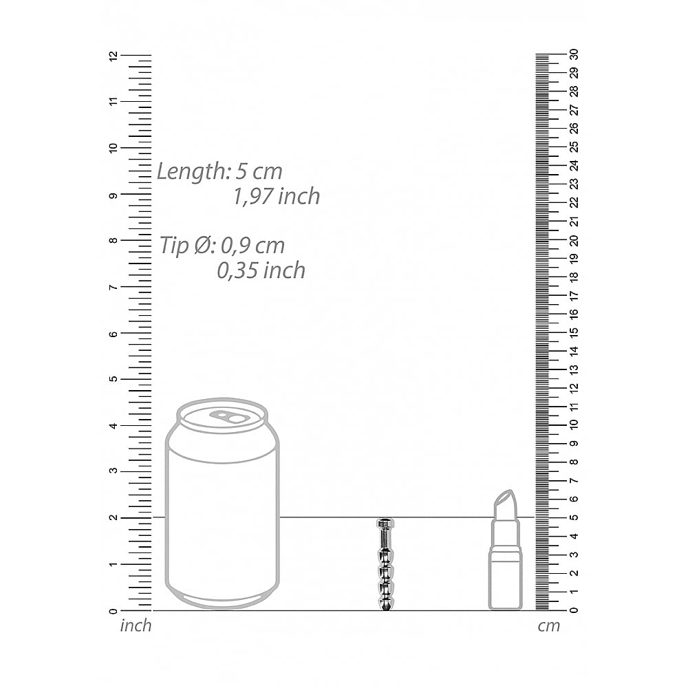 Ouch Urethral Sounding Metal Plug 9Mm