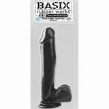 Basix 12In. Dong W/Suction Cup Black