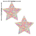 Neva Nude Pastie Star Sprankles Neon Uv
