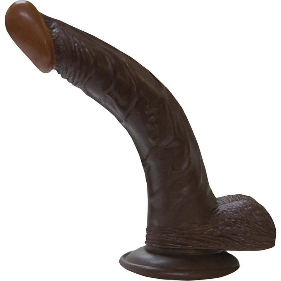 Nasstoys Afro American Whopper Flexible Dong, 8-Inch, Brown